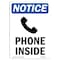 Signmission OSHA Notice, 7" Height, Phone Inside Sign With Symbol, 7" X 5", Portrait OS-NS-D-57-V-17265 - alternate 1